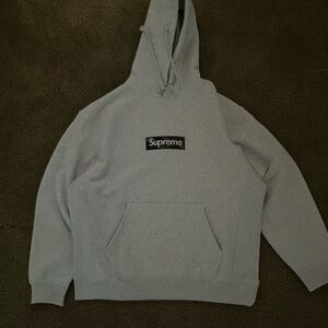 Supreme Heather Gray Hoodie